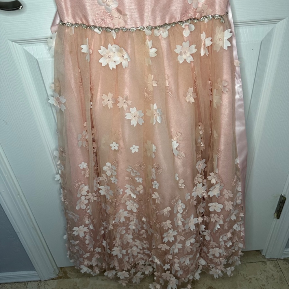 Chantilly place Size 6 girl formal gown. Wedding dress. kids dress - Picture 5 of 12